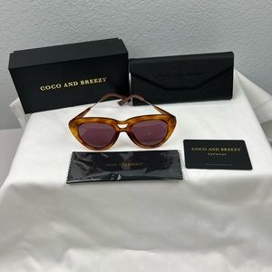 Coco and Breezy Moxi heart shape sunglasses
